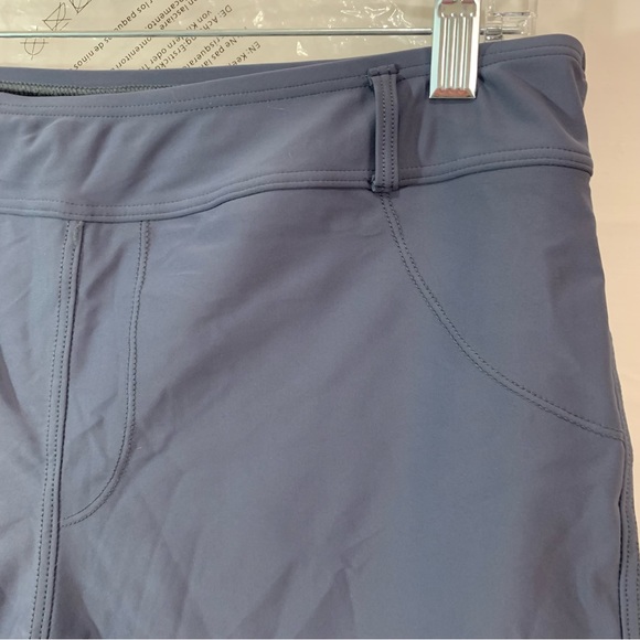 Attraco High Waist Tankini Board Swim Shorts with Belt Loops & Back Pocket Grey - Picture 2 of 4